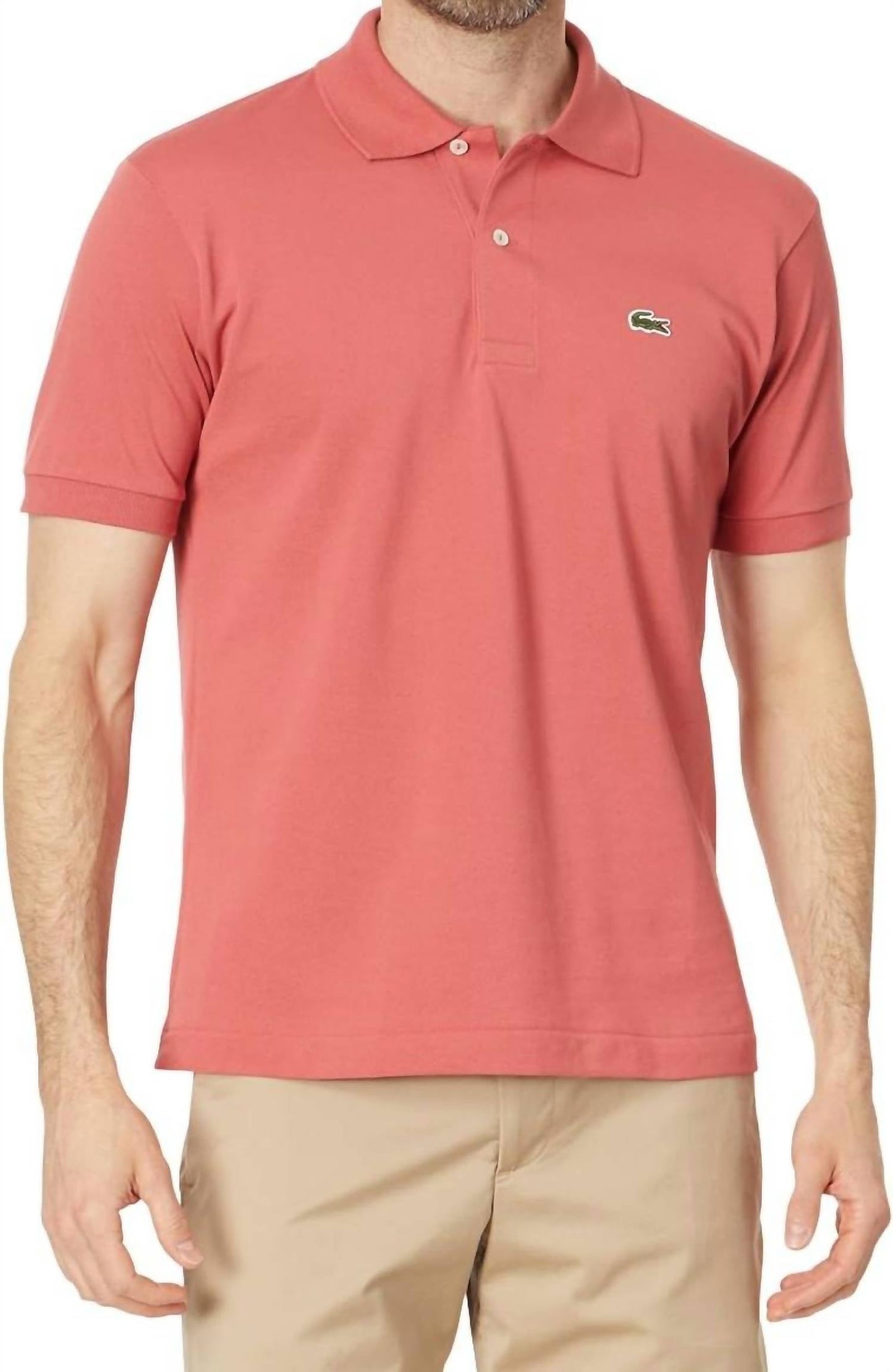 Polo de manga corta color rojo