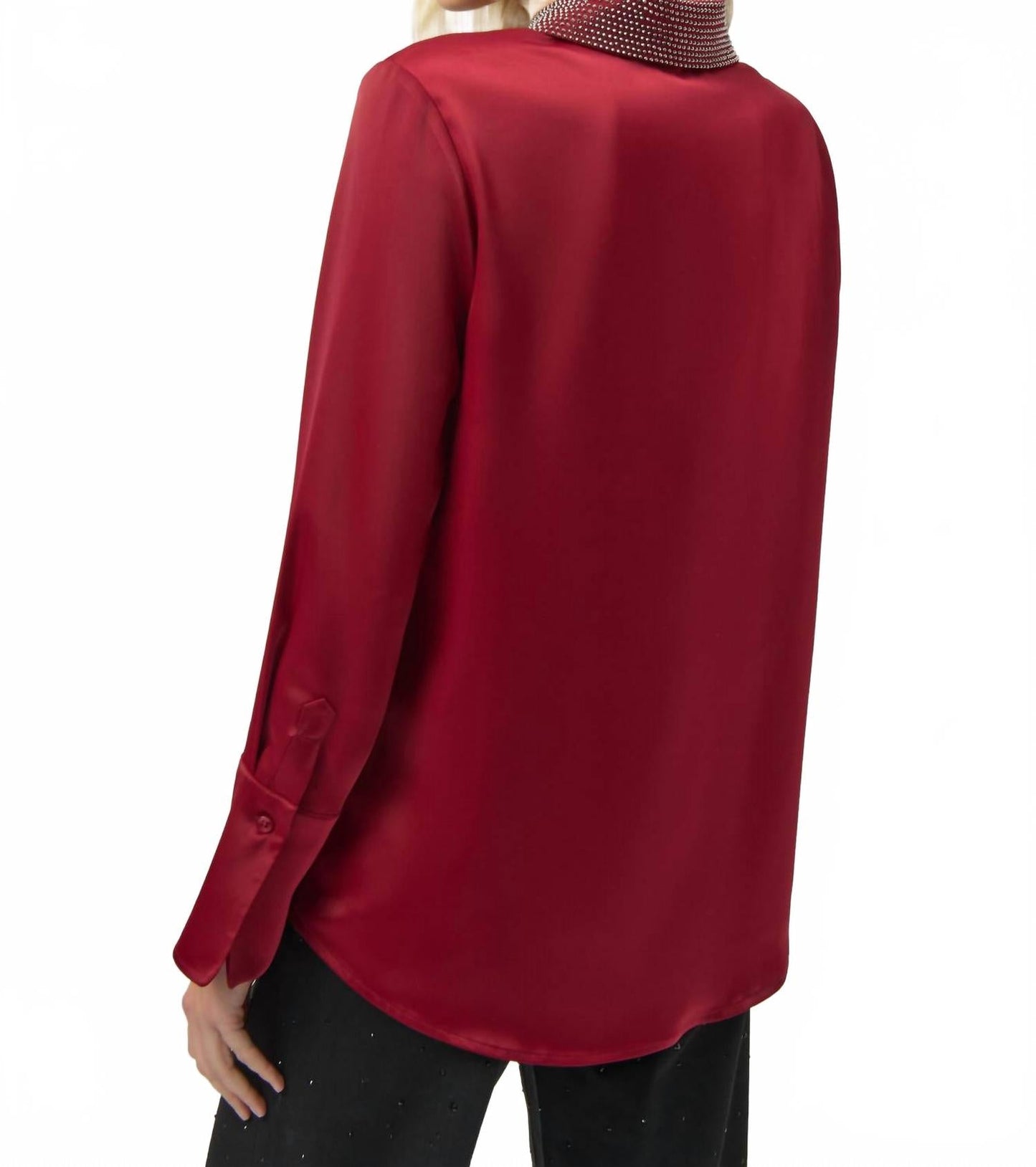 Blusa de satén