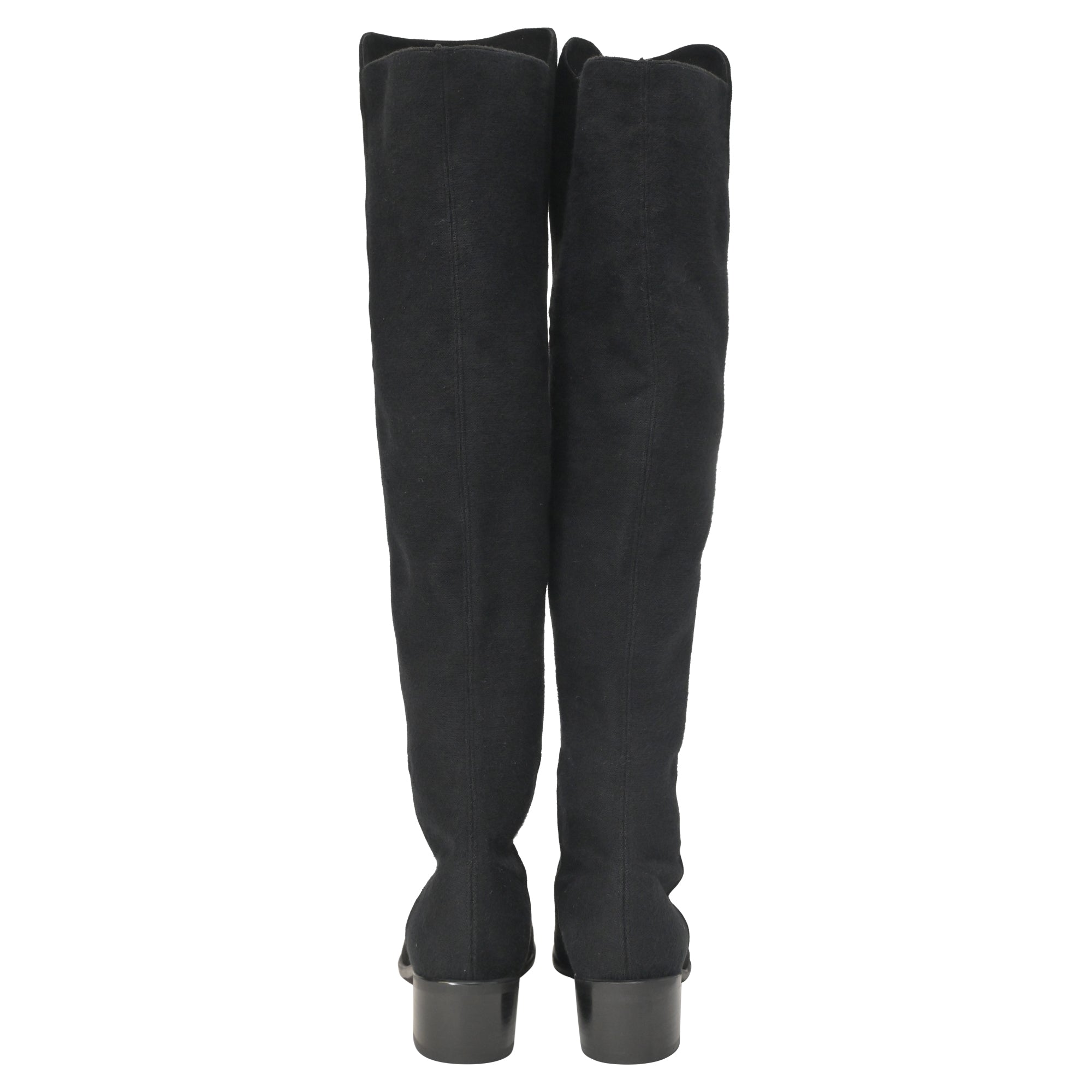 Botas de gamuza color negro
