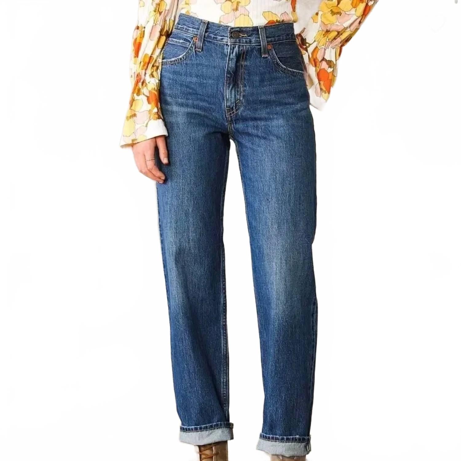Jean color azul