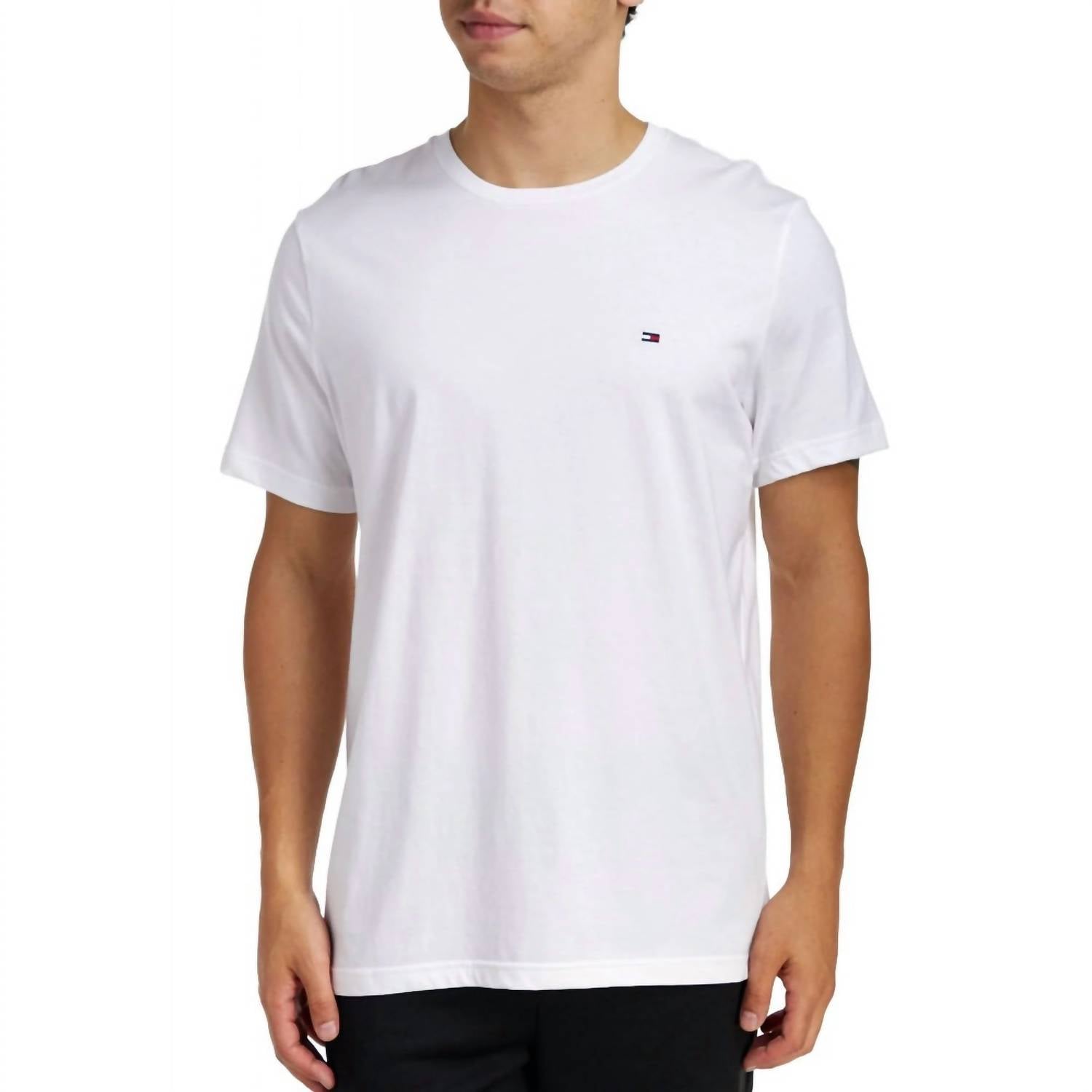Camiseta con cuello redondo color blanco