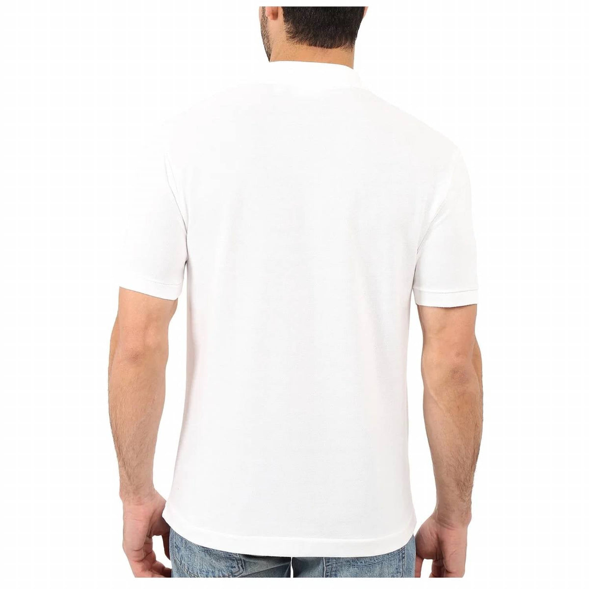 Polo de manga corta color blanco