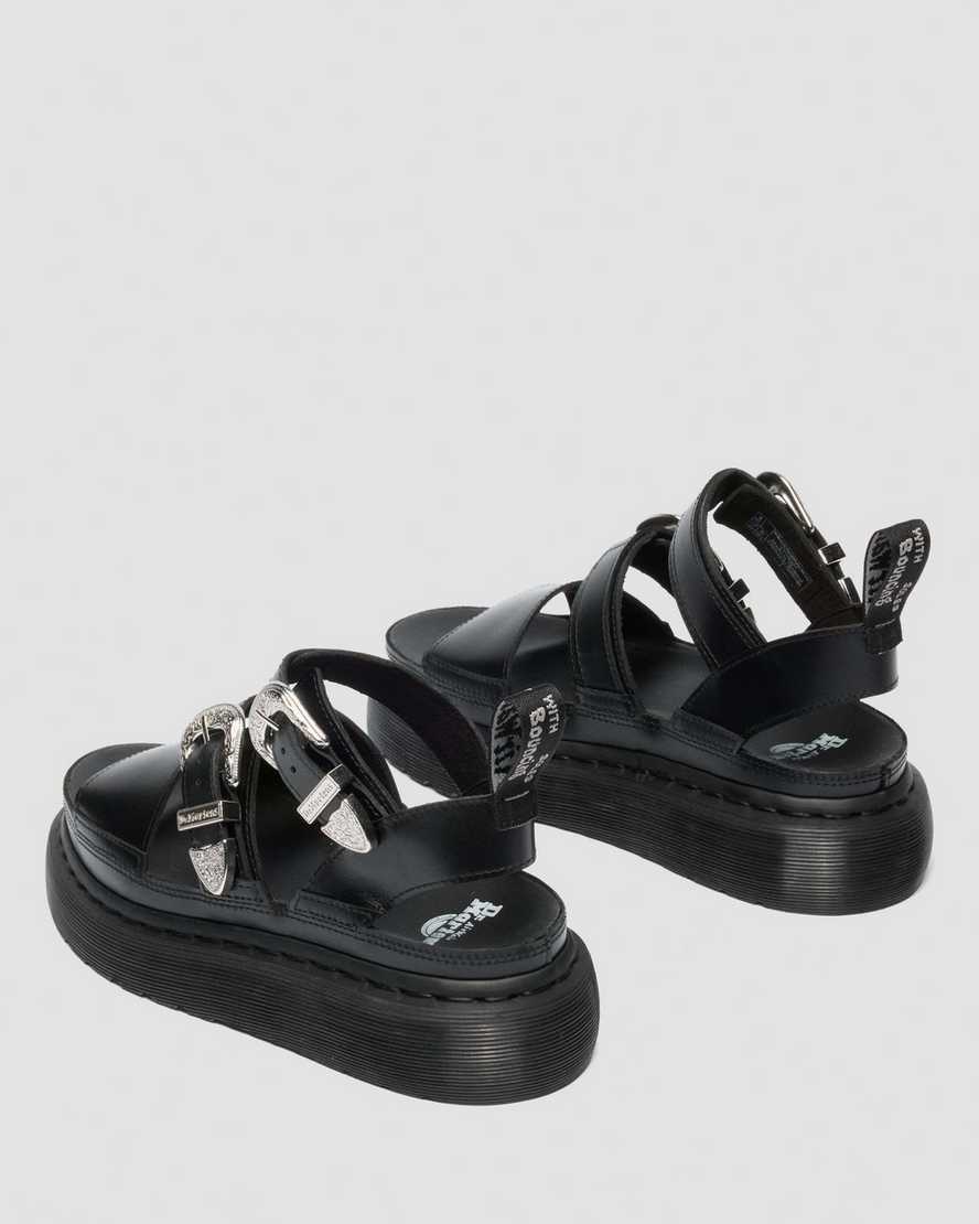 Sandalias de cuero con plataforma