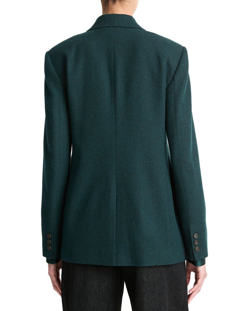 Vince Blazer de Franela Cepillada Mezcla de Lana