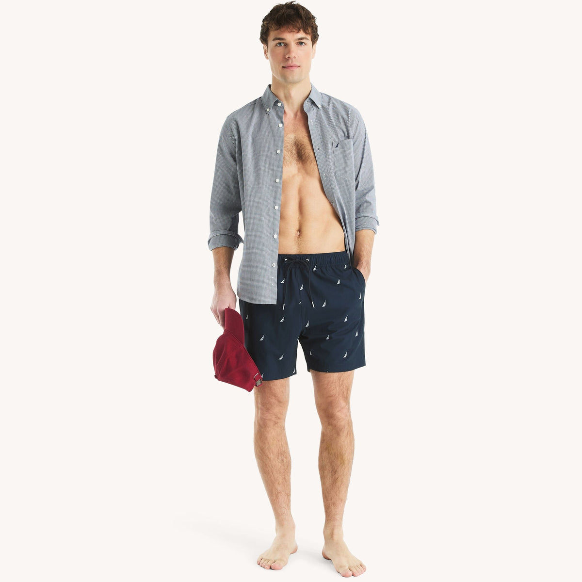 Vestido de baño de hombre con estampado
