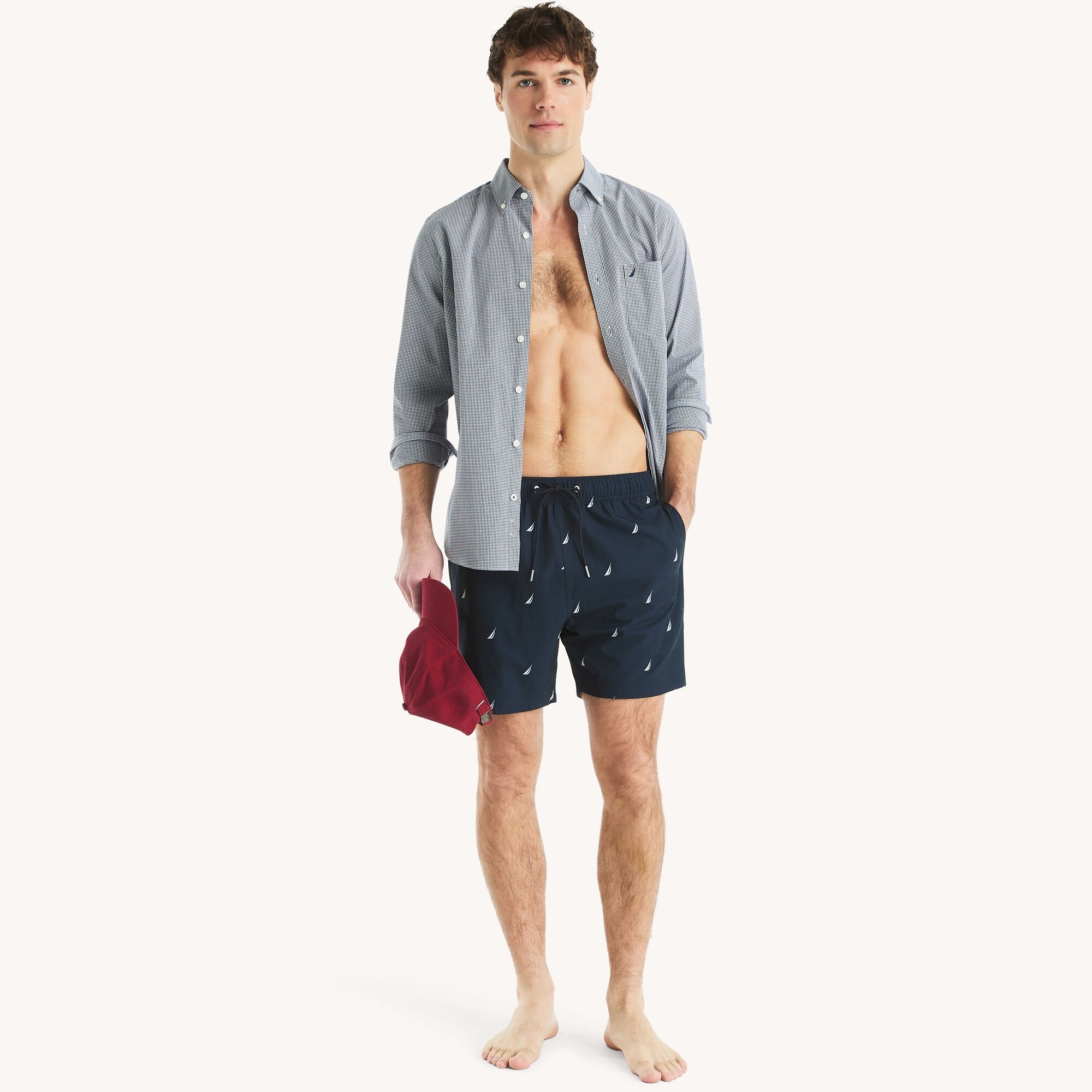 Vestido de baño de hombre con estampado