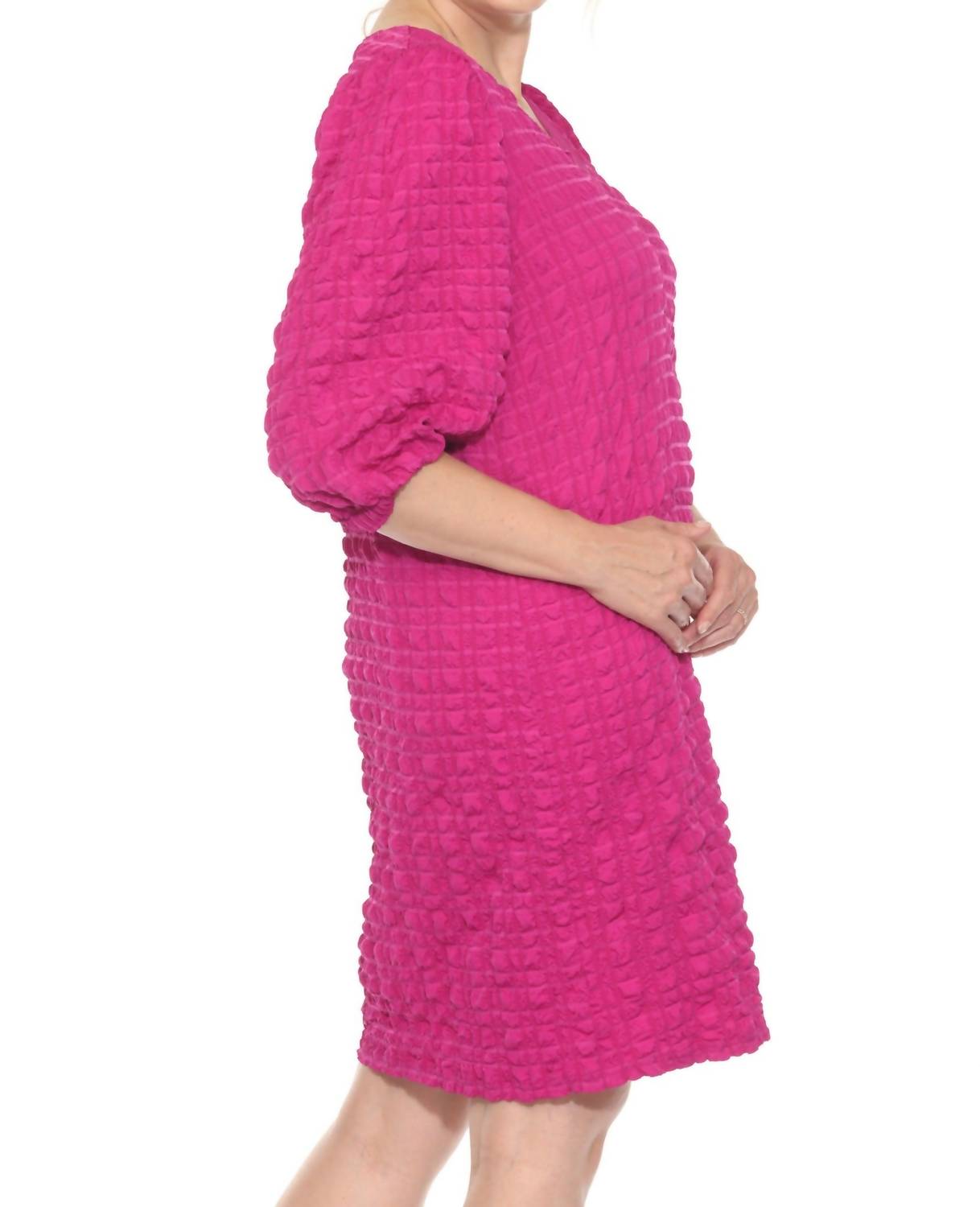 Vestido corto color violeta