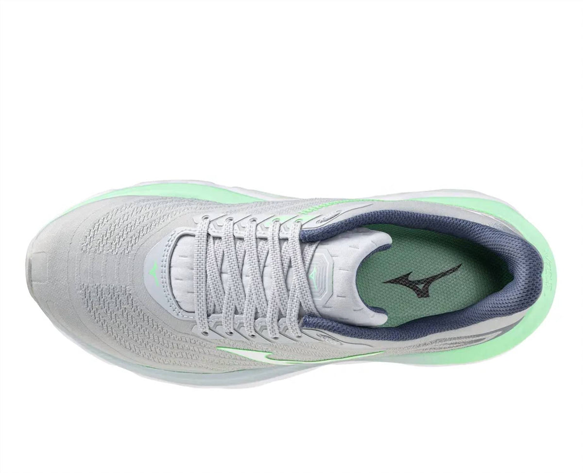 Tenis para correr de mujer color blanco y azul
