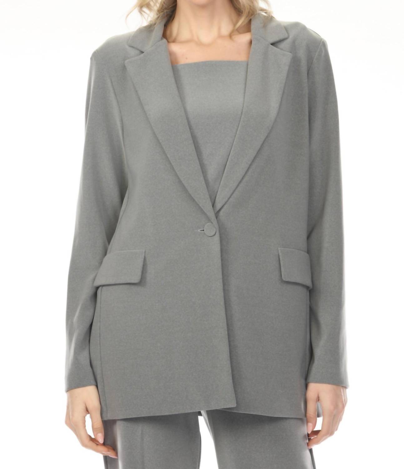 Blazer color gris