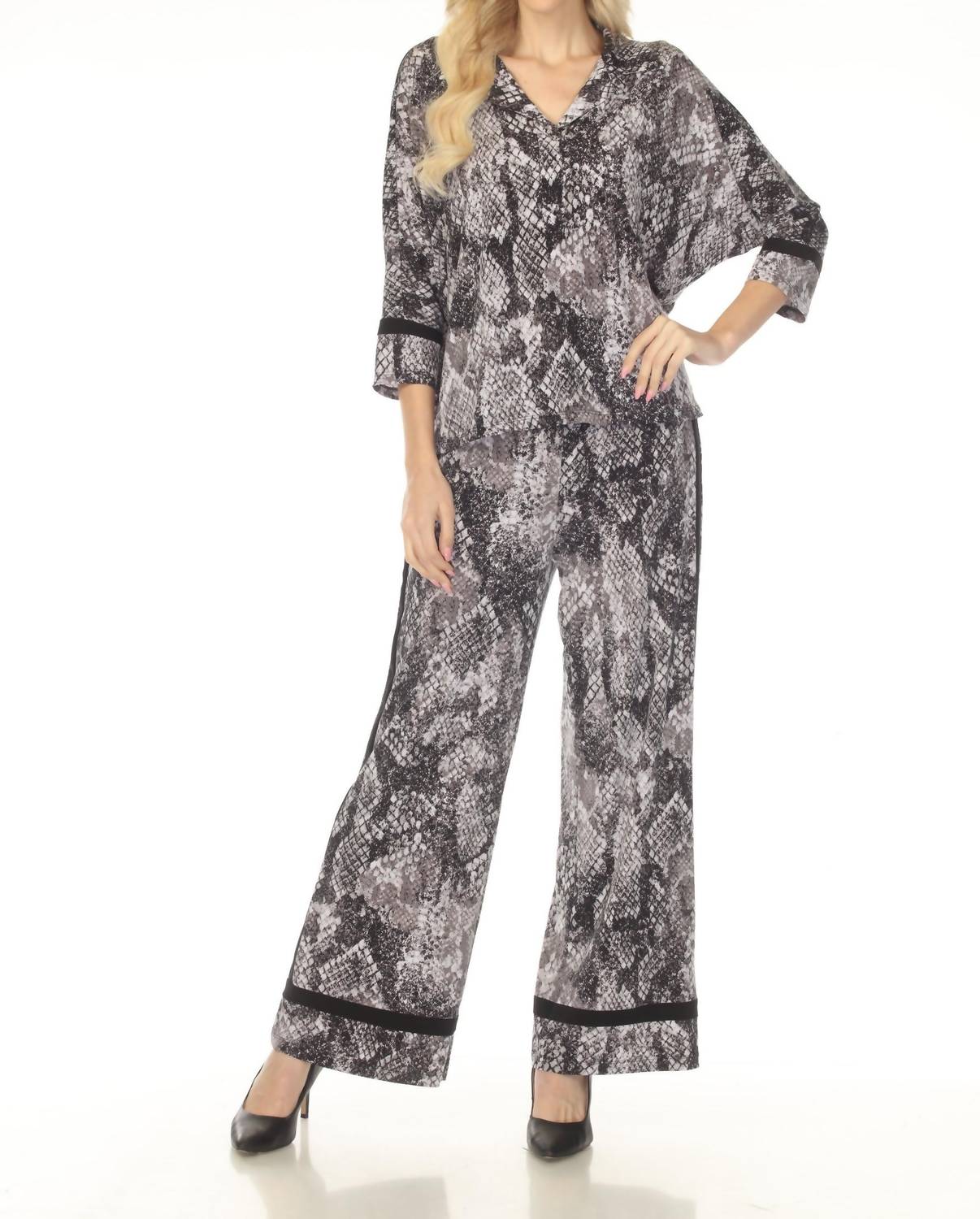 Top color negro y gris