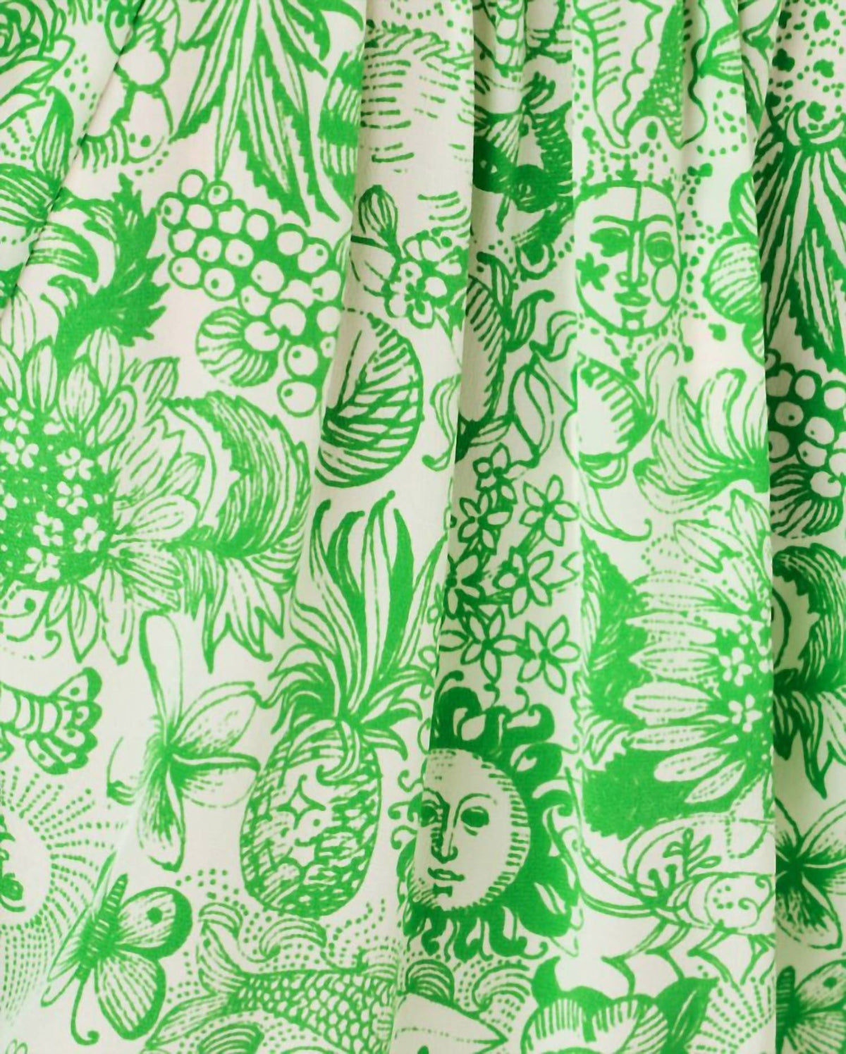 Top de seda color verde