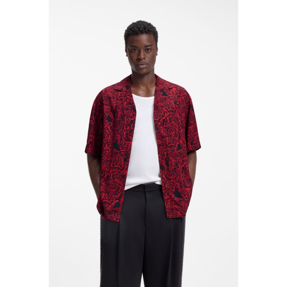 Camisa de corte amplio