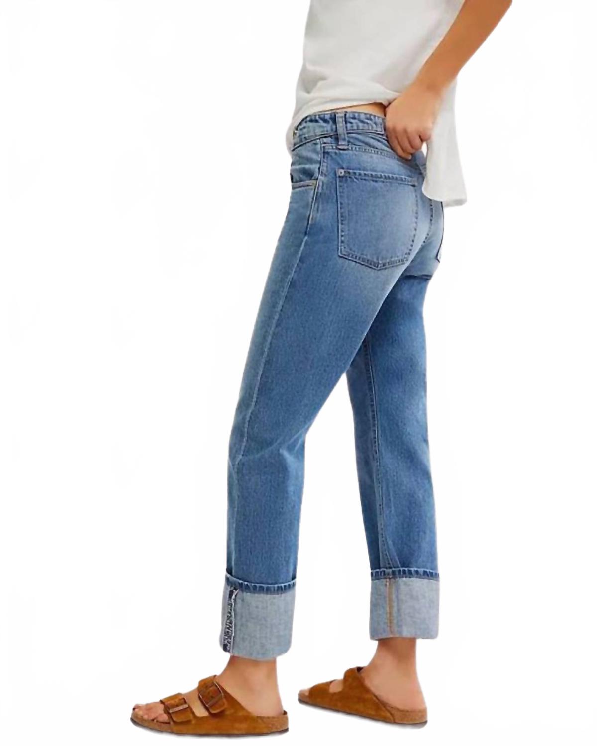 Jean color azul
