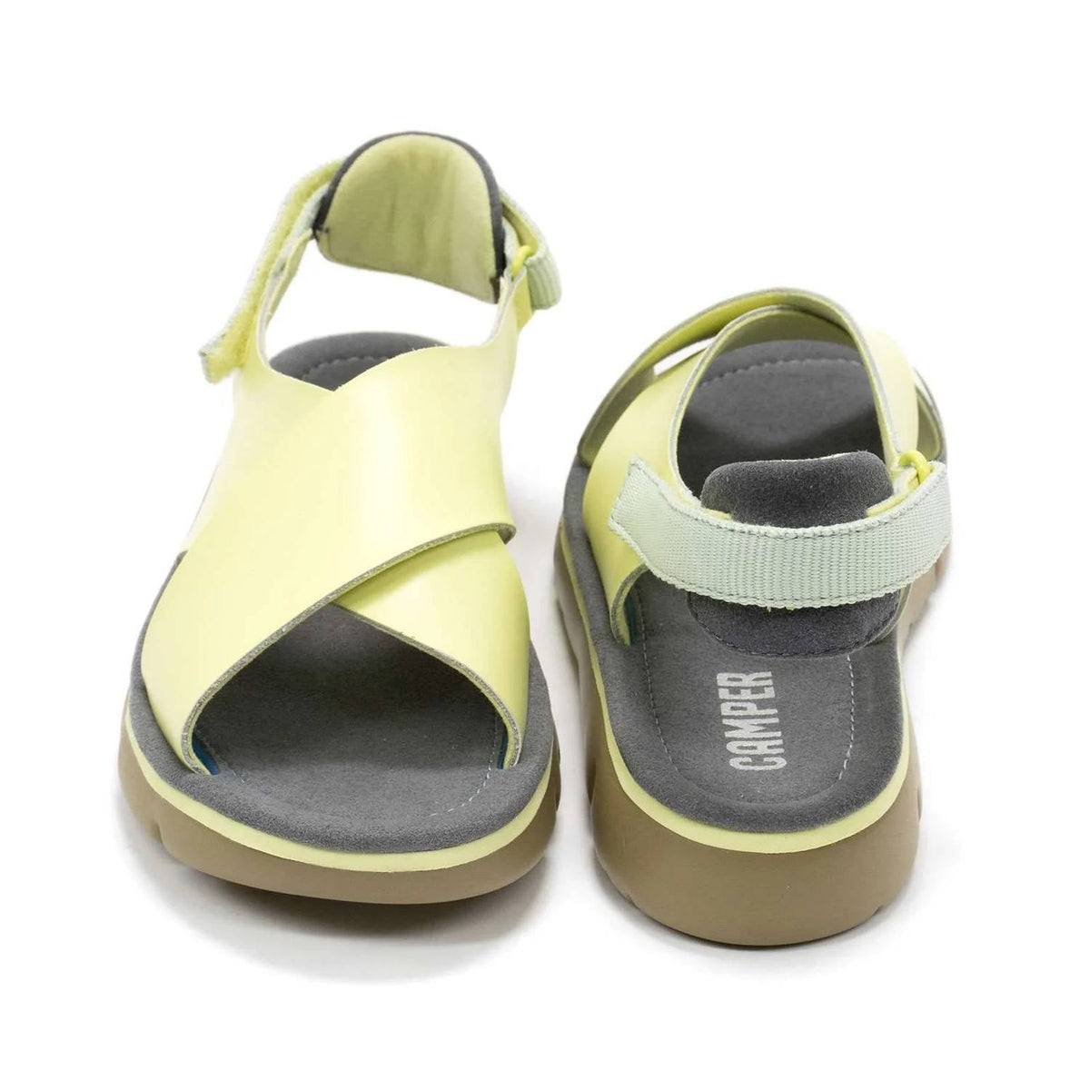 Sandalias de mujer color amarillo