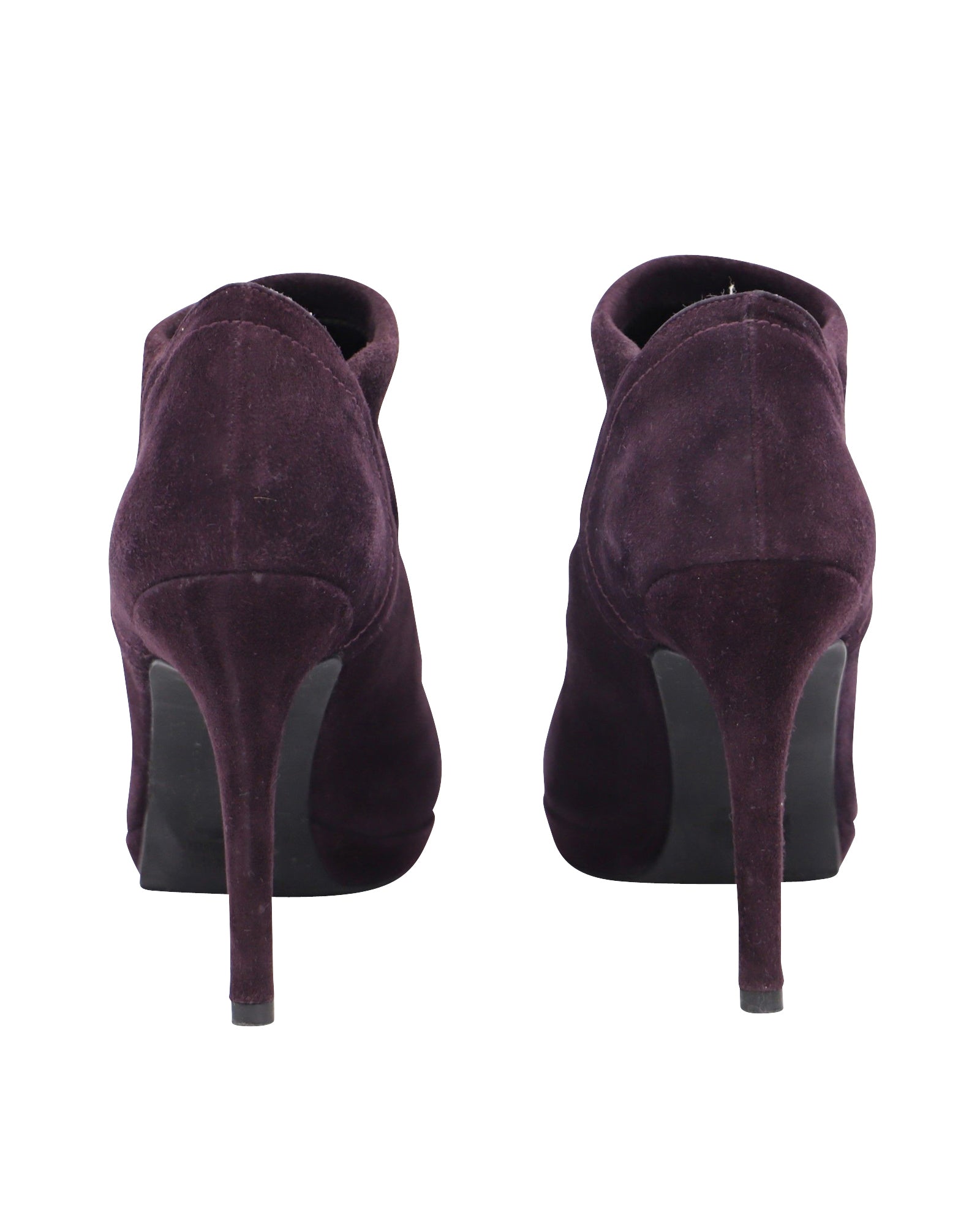 Botas de gamuza color violeta