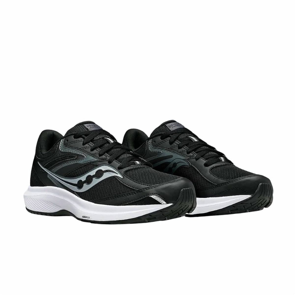 Tenis para correr de hombre color negro y blanco