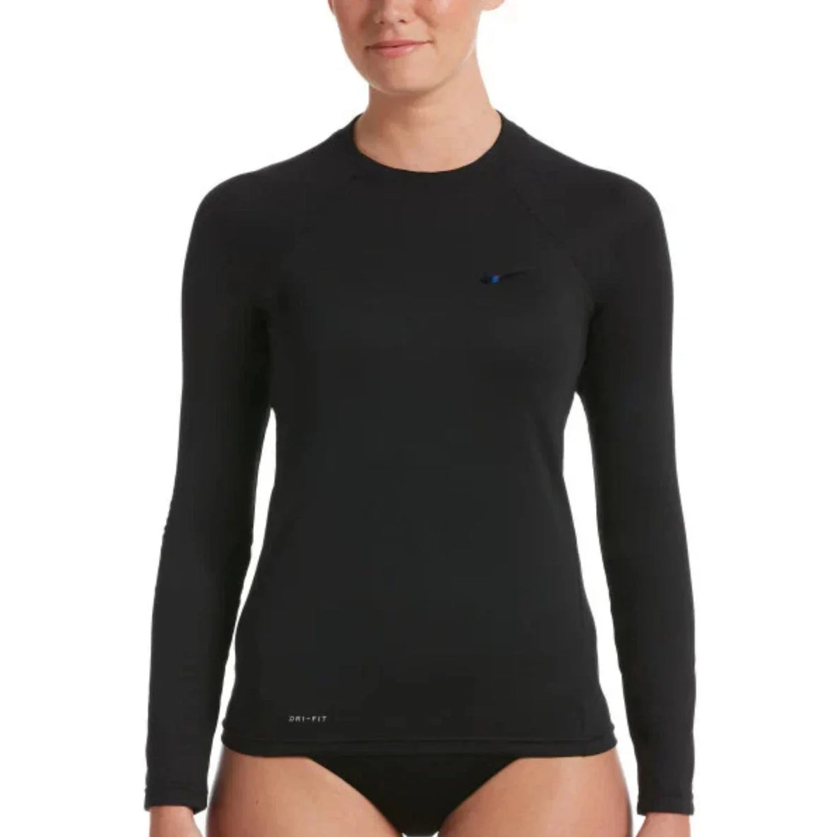 Vestido de baño de mujer de manga larga color negro