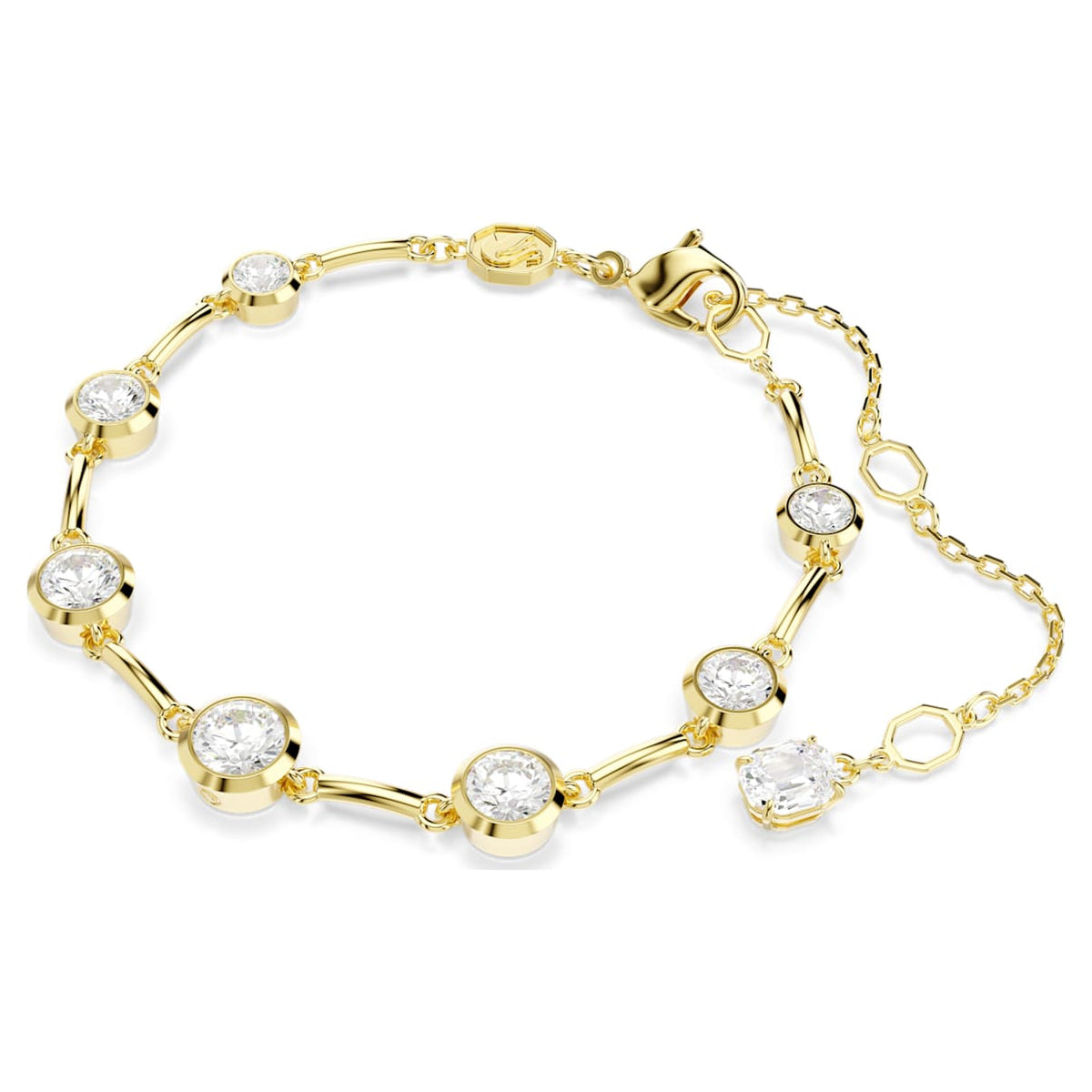 Pulsera color blanco y dorado