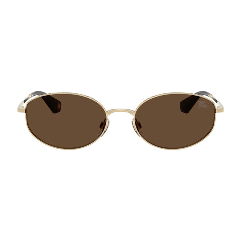Gafas color café y dorado