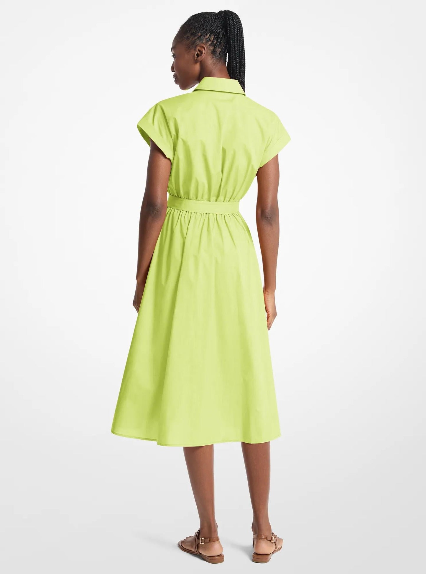 Vestido de algodón midi