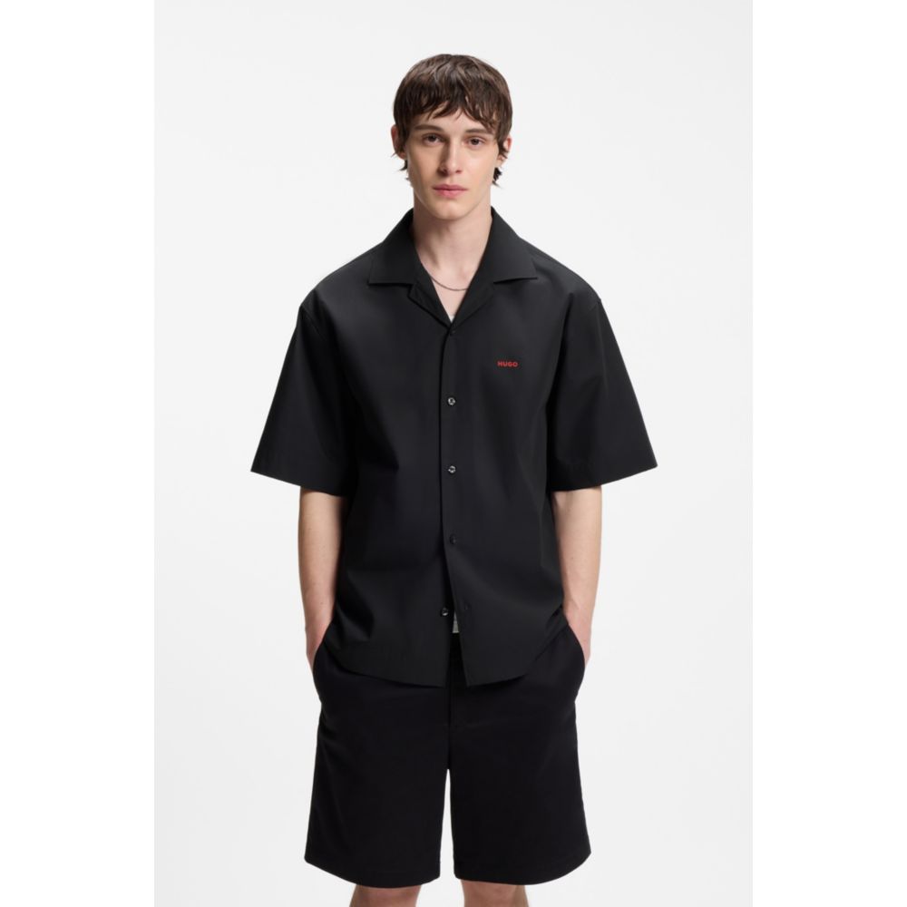 Camisa de algodón de corte amplio