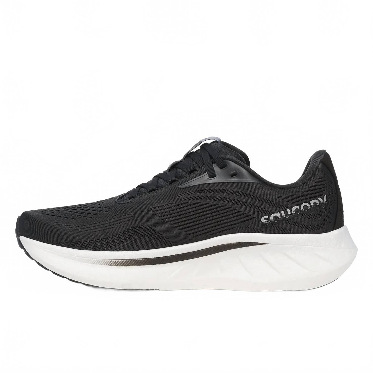 Tenis para correr de hombre color negro y blanco