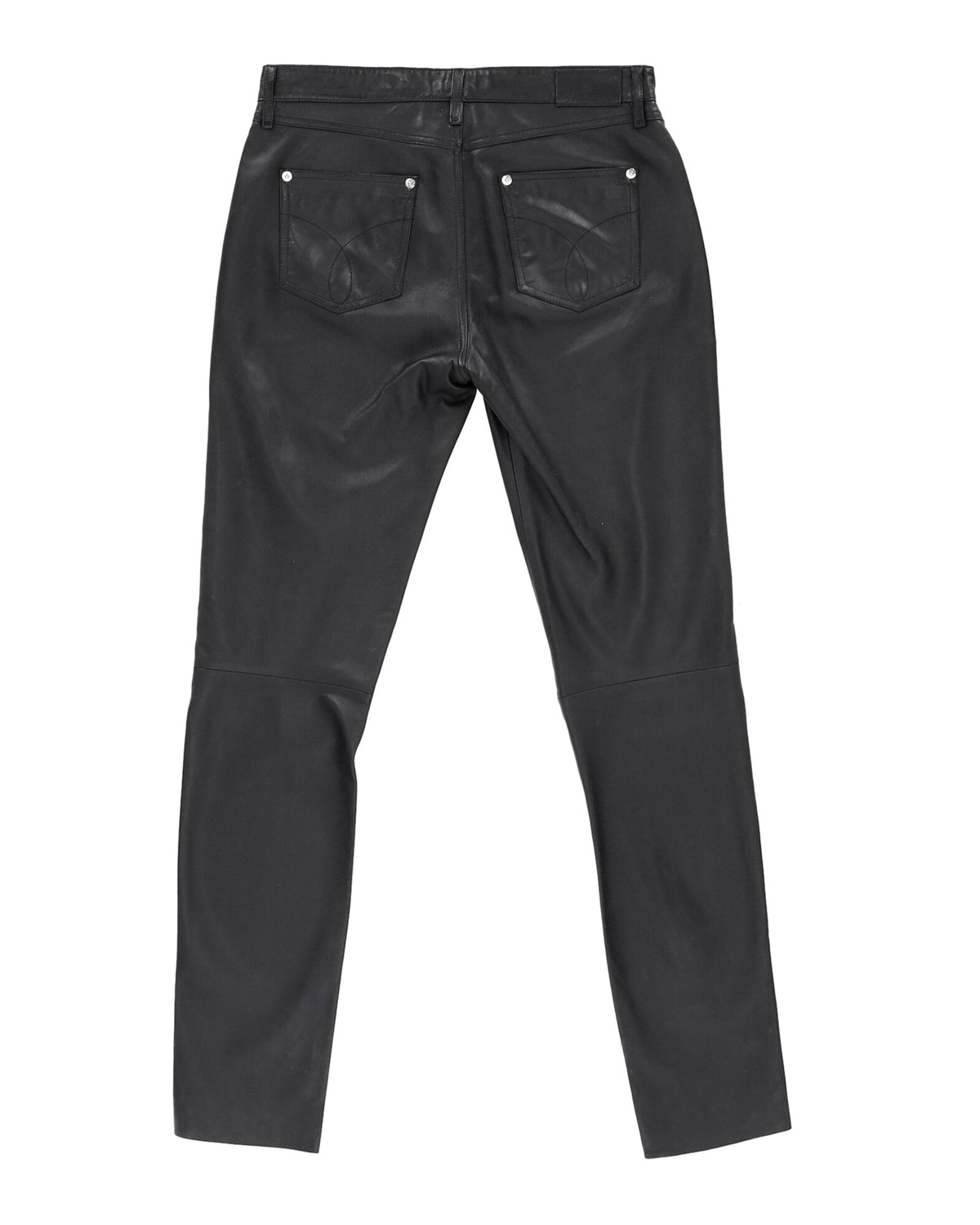 Jean de cuero color negro