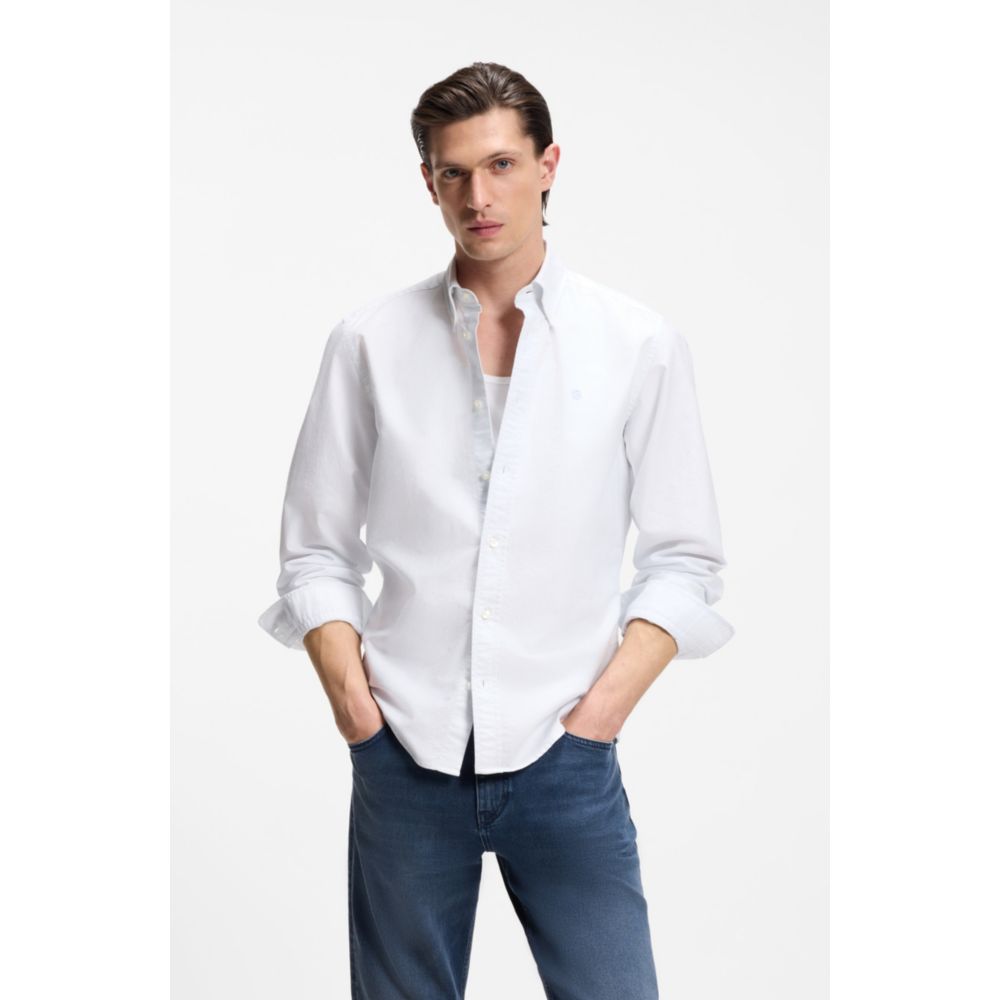 Camisa de algodón a rayas