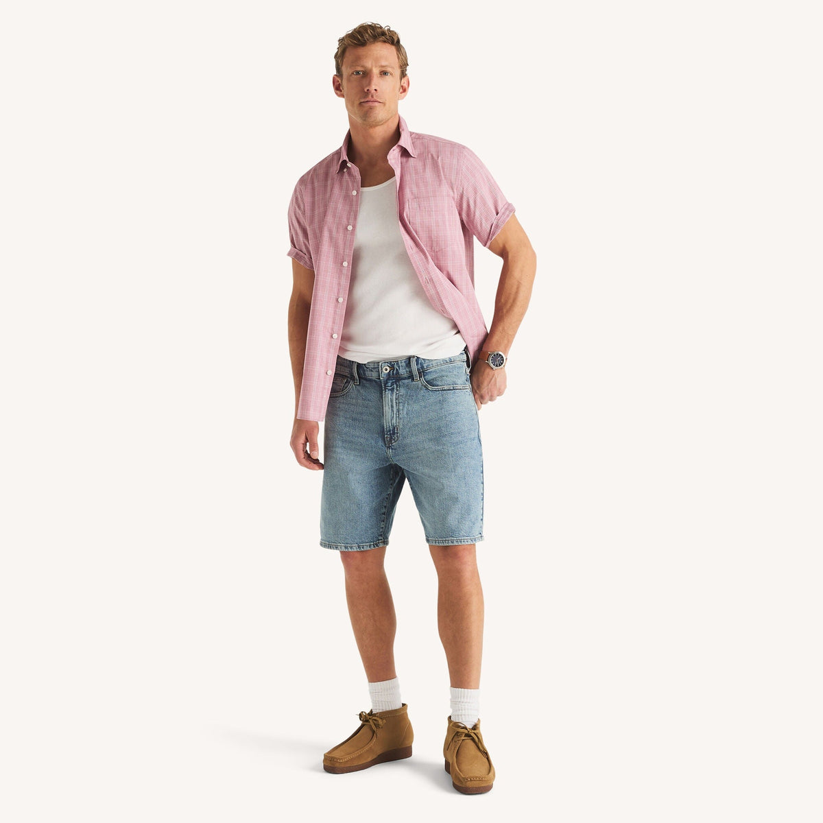 Camisa de hombre a cuadros