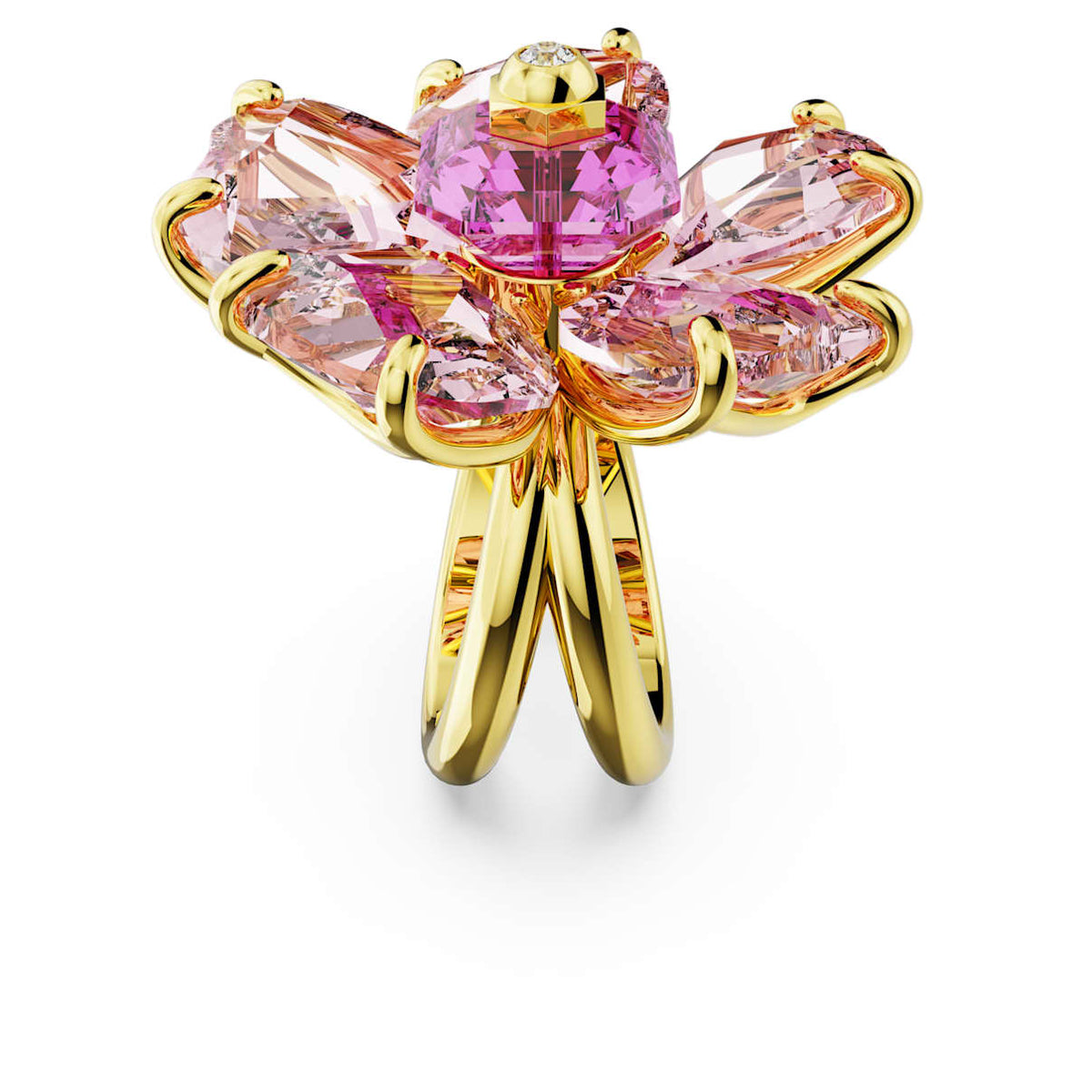Anillo color rosado y dorado