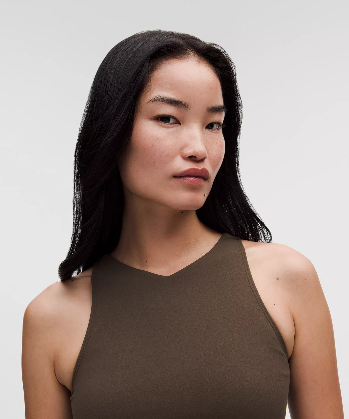 Camiseta sin mangas con cuello en V