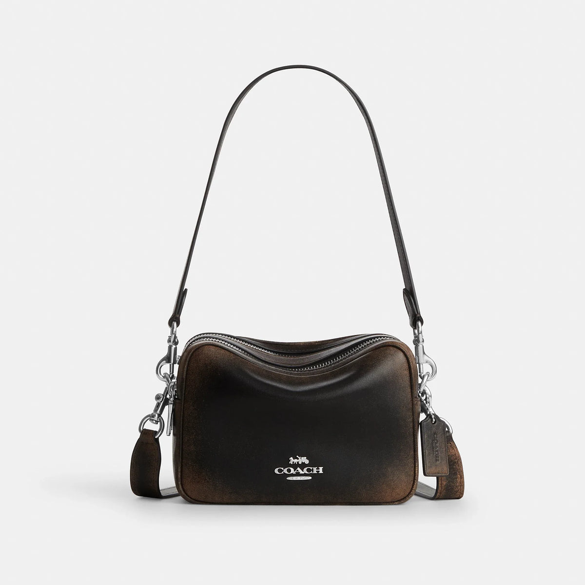 Bolso cruzado de cuero