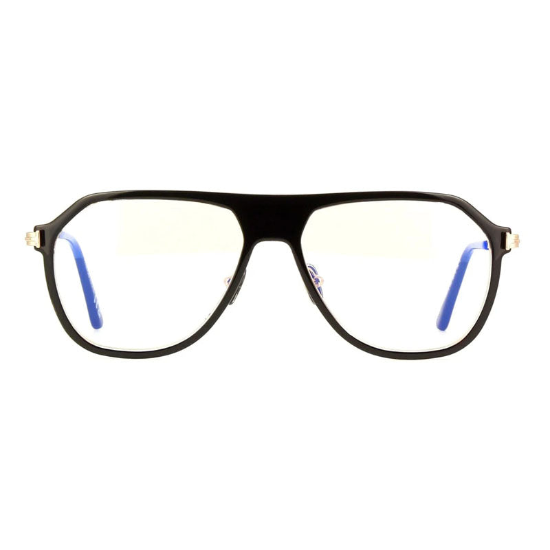 Gafas 56 mm color negro y dorado