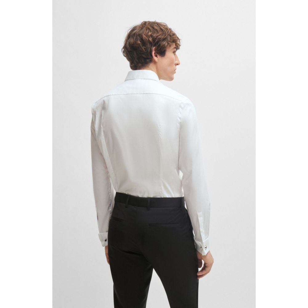 Camisa de algodón de corte ajustado