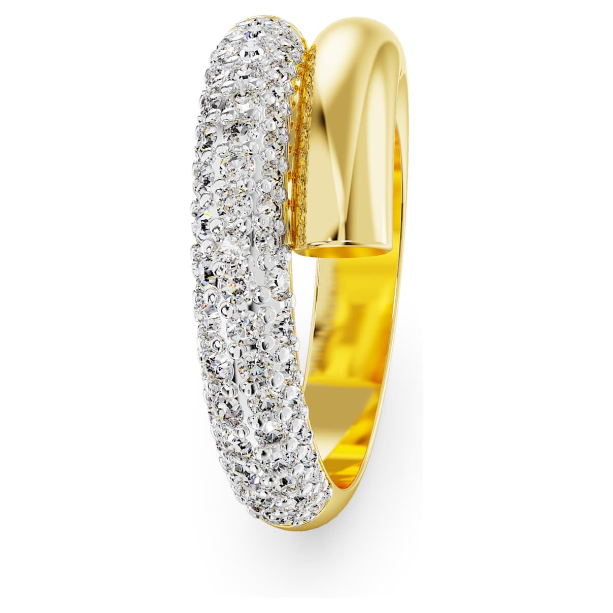 Anillo color blanco y dorado