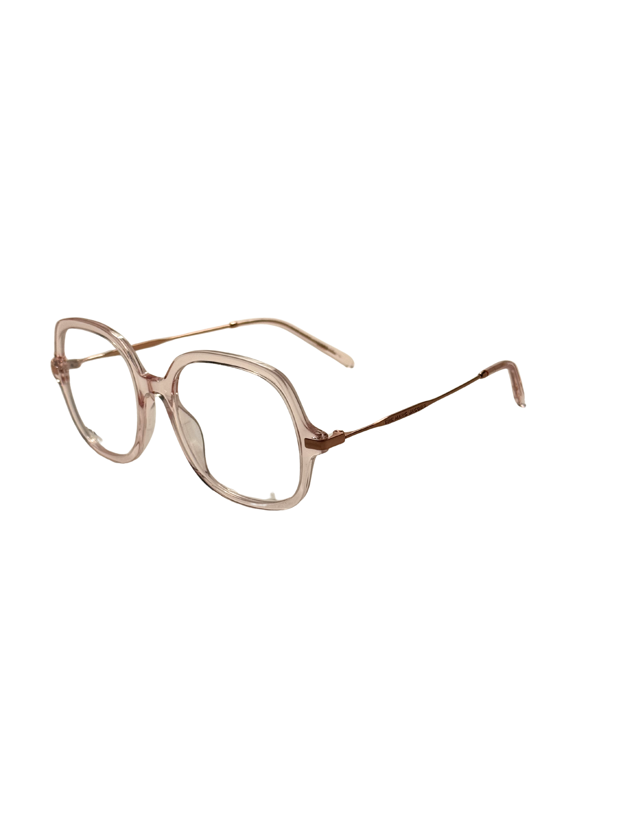 Montura para gafas de mujer 53 mm color rosado y dorado