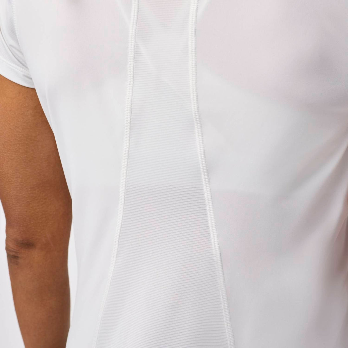 Short de mujer de manga corta color blanco