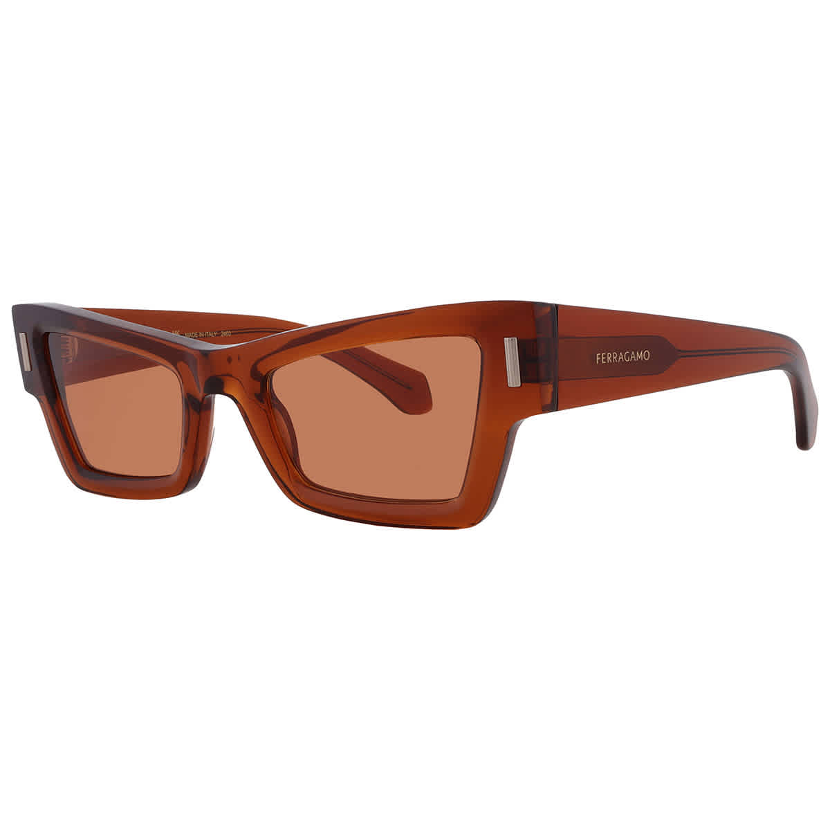 Gafas de sol de mujer de montura tipo gato color café