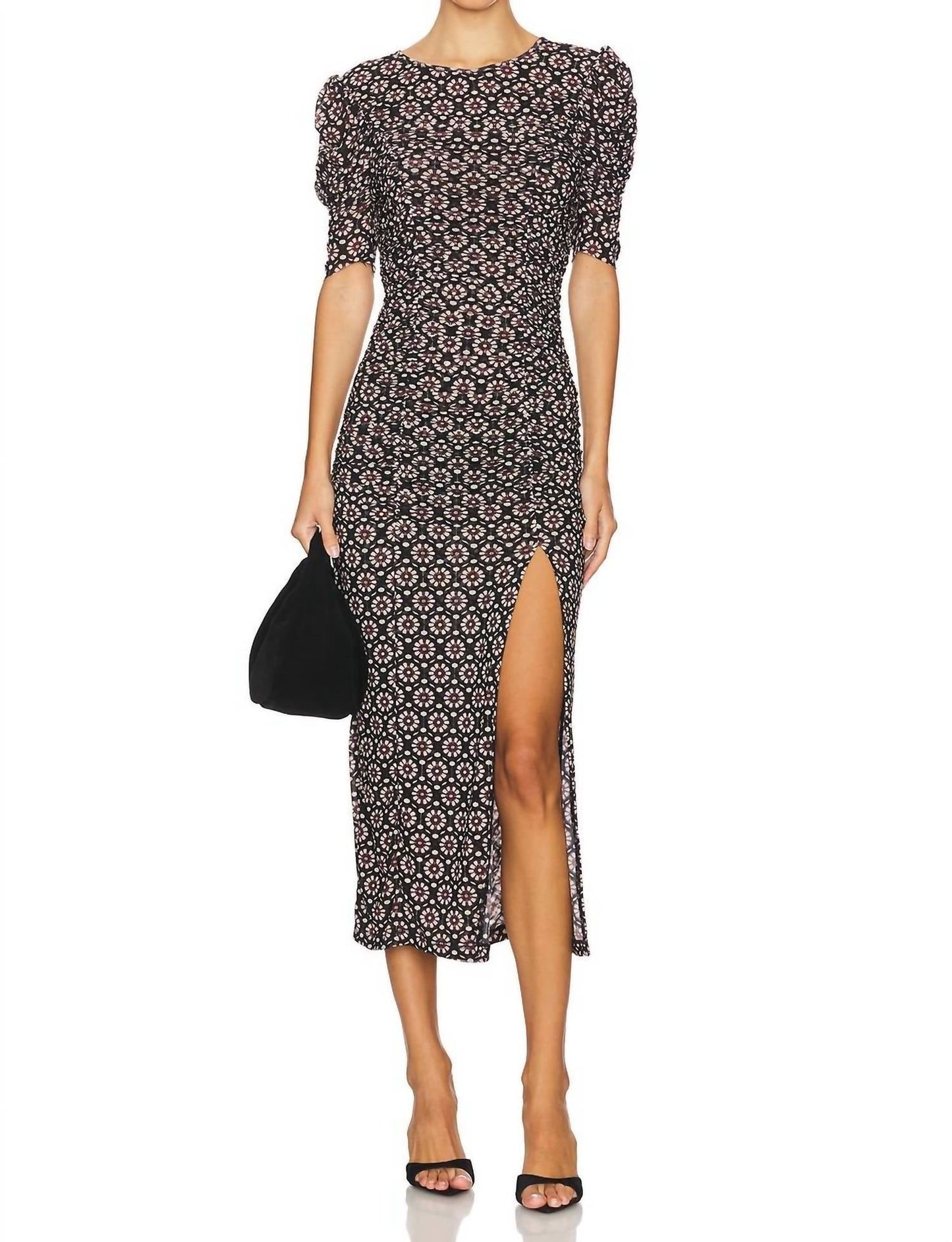 Vestido midi color negro