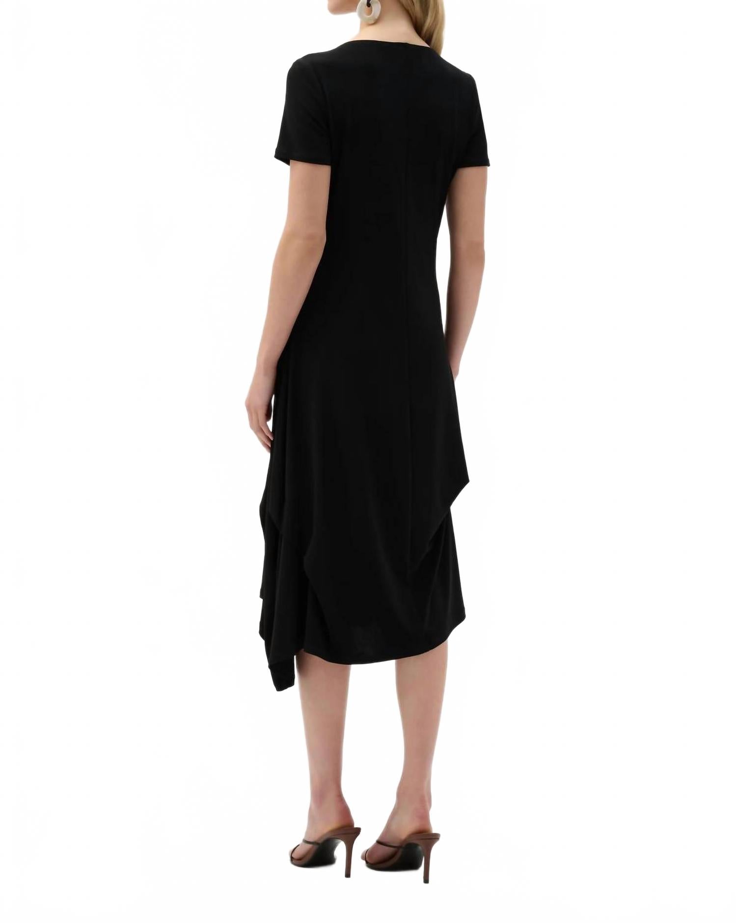 Vestido midi color negro