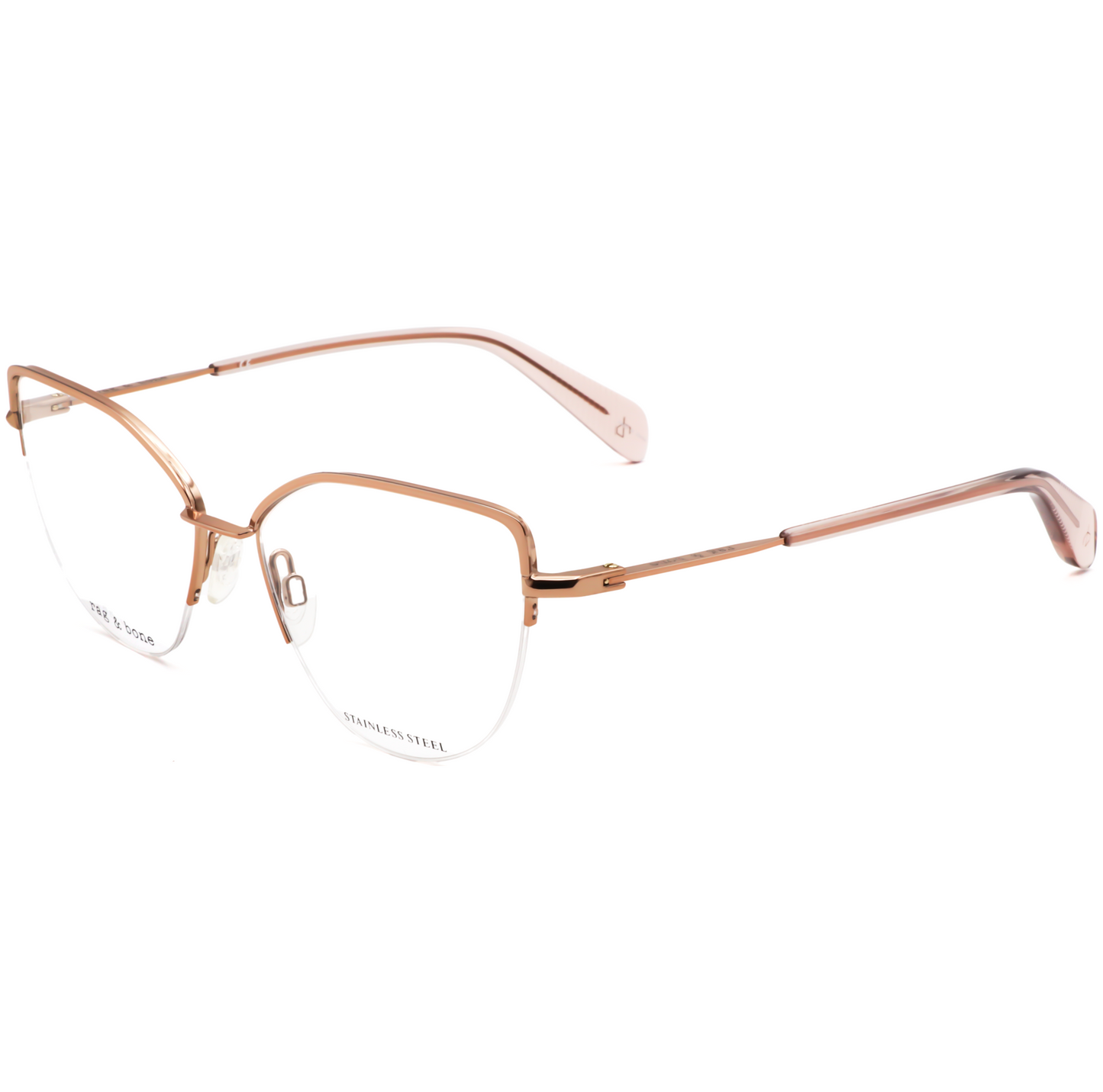 Montura para gafas de mujer 53 mm color oro rosa
