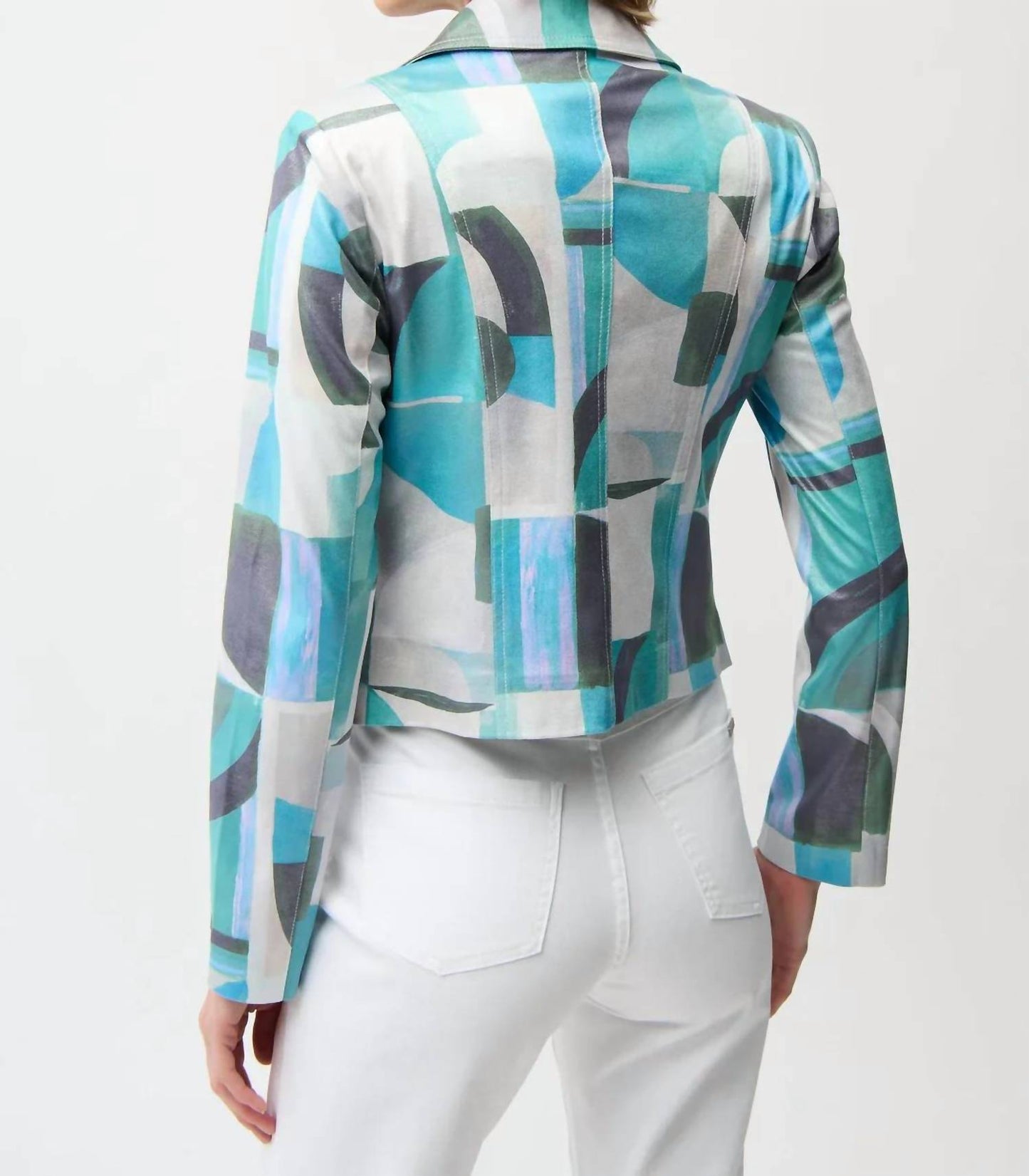 Chaqueta de gamuza sintética color verde