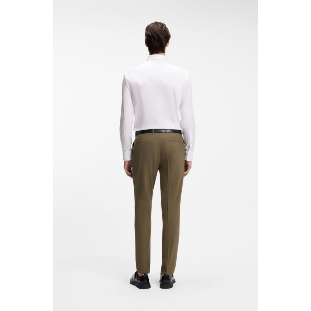 Camisa de algodón de corte ajustado