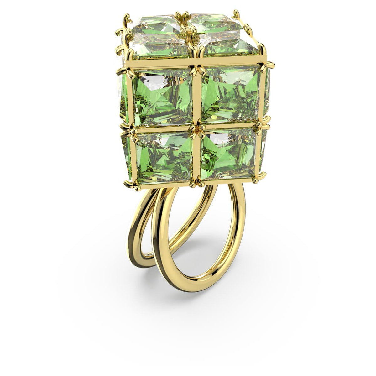 Anillo color verde y dorado