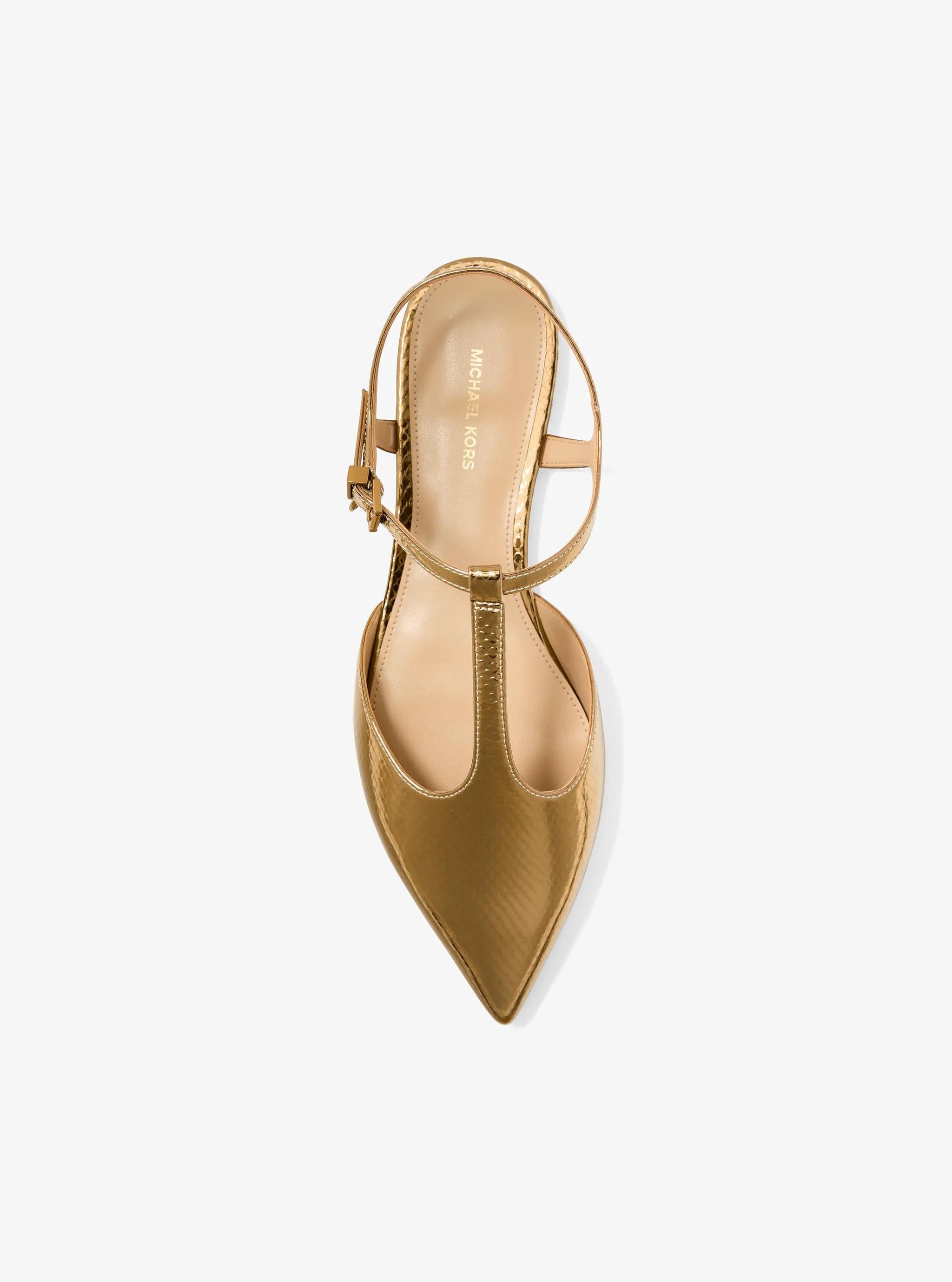 Zapatos planos de cuero