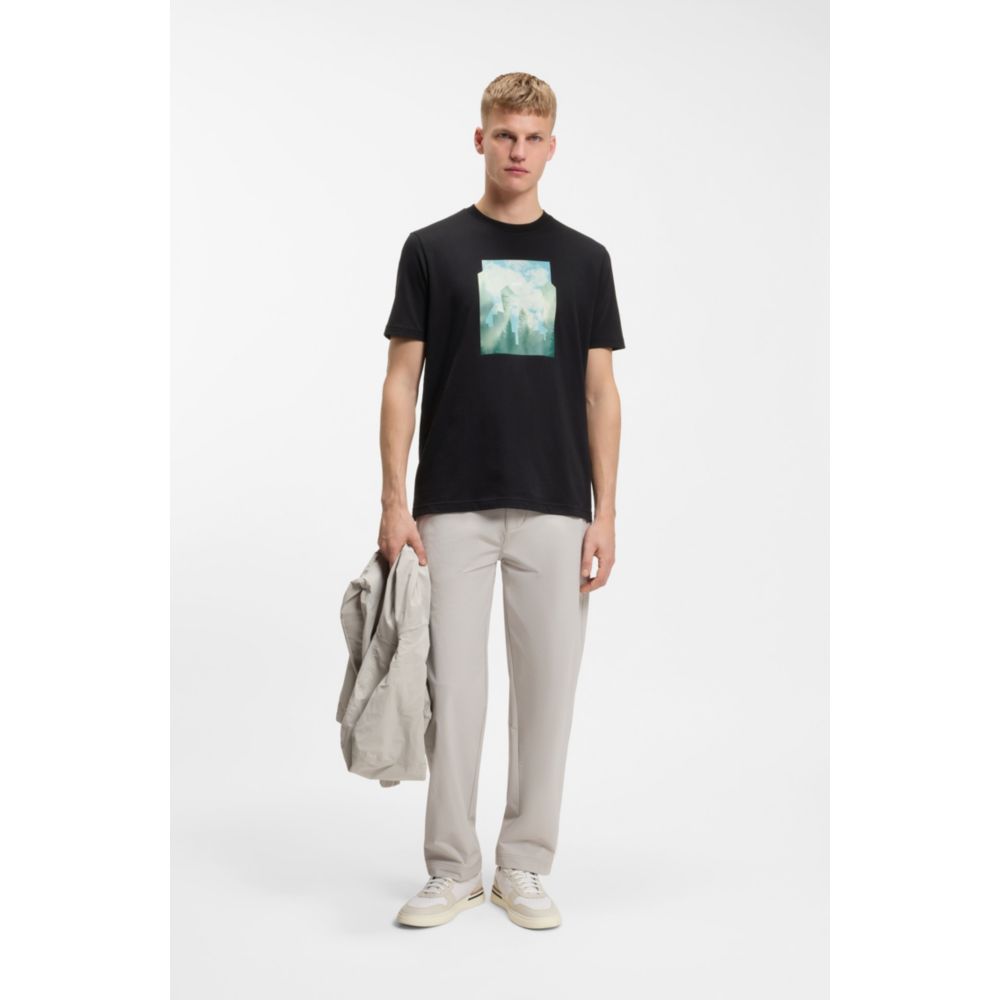 Camiseta de algodón con estampado