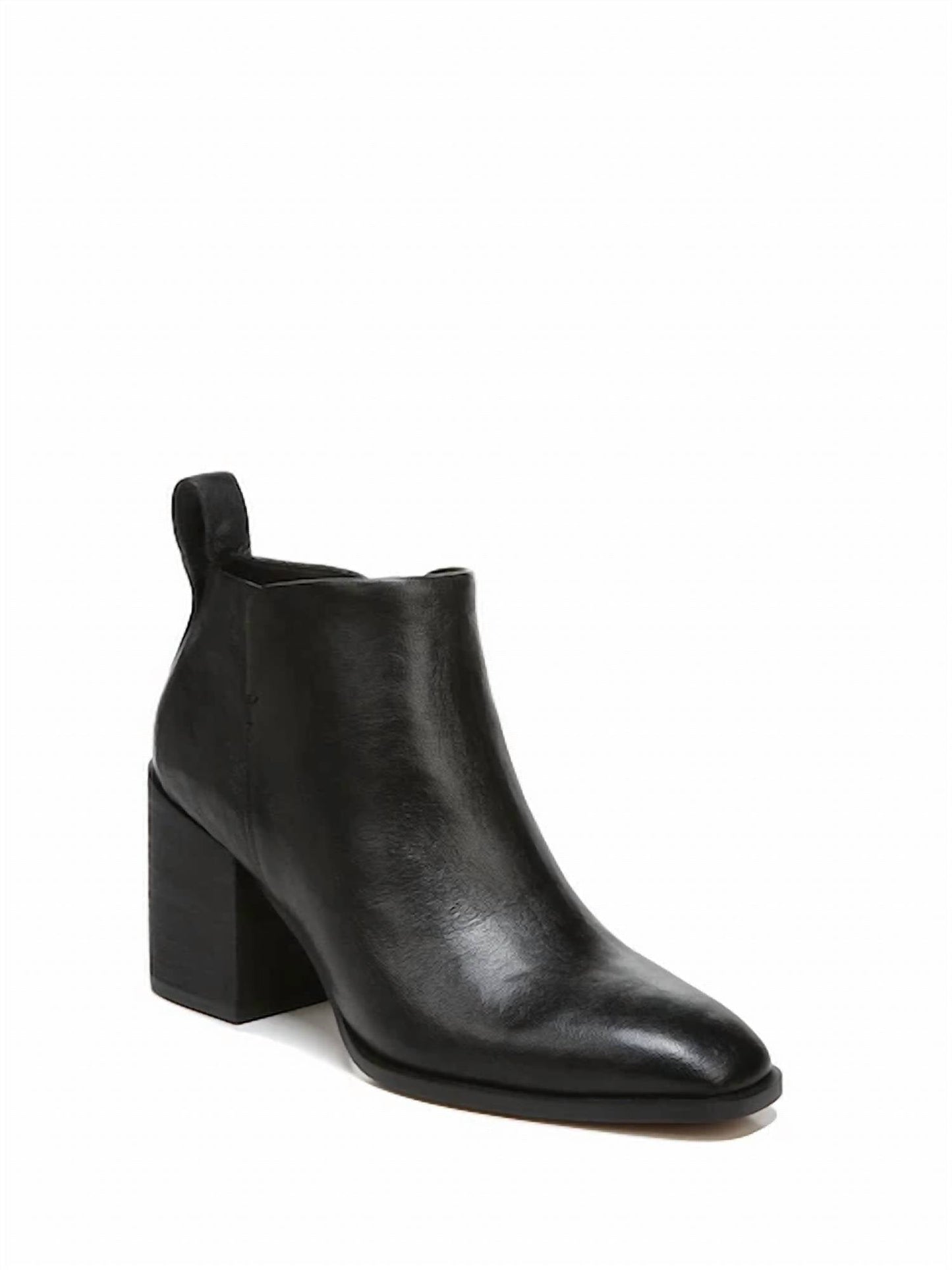Botines de mujer de cuero color negro