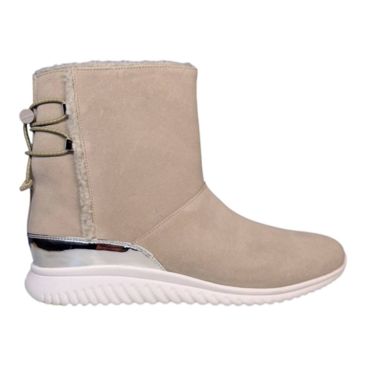 Botas de mujer impermeables sin cordones color gris