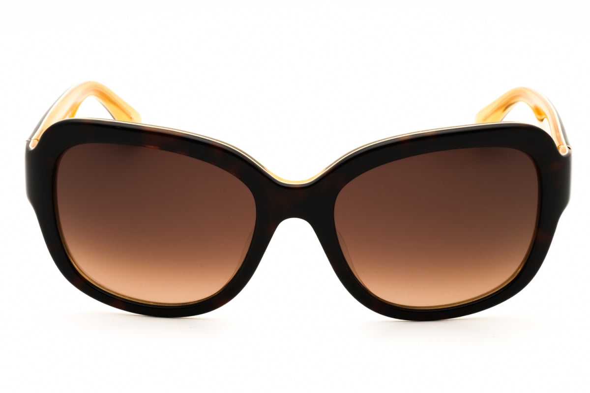 Gafas color café y amarillo