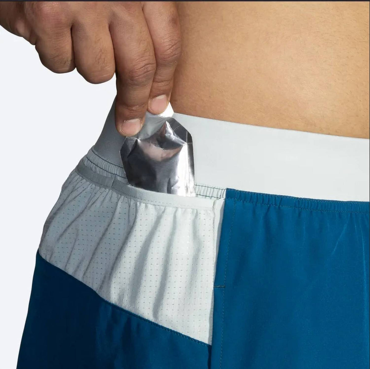 Short color gris y verde